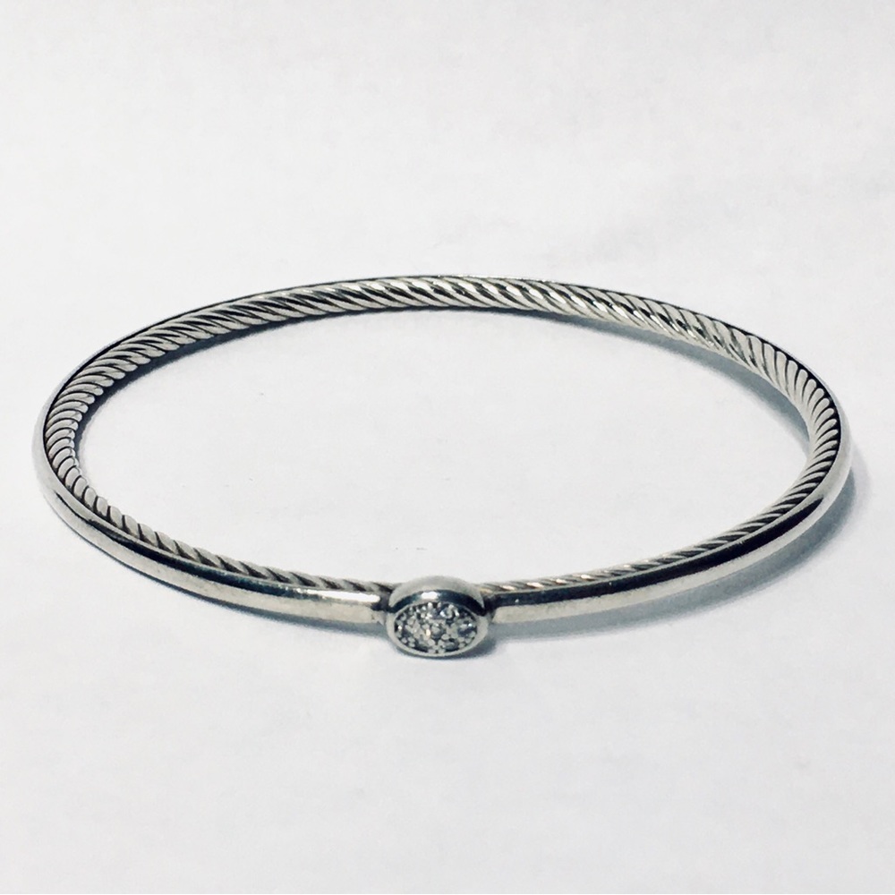 David Yurman Diamond Bangle Bracelet